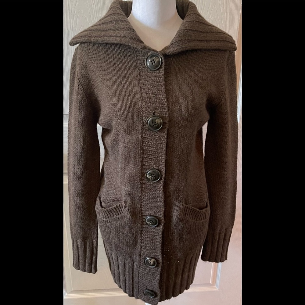 Natural Reflections Big Button Cardigan